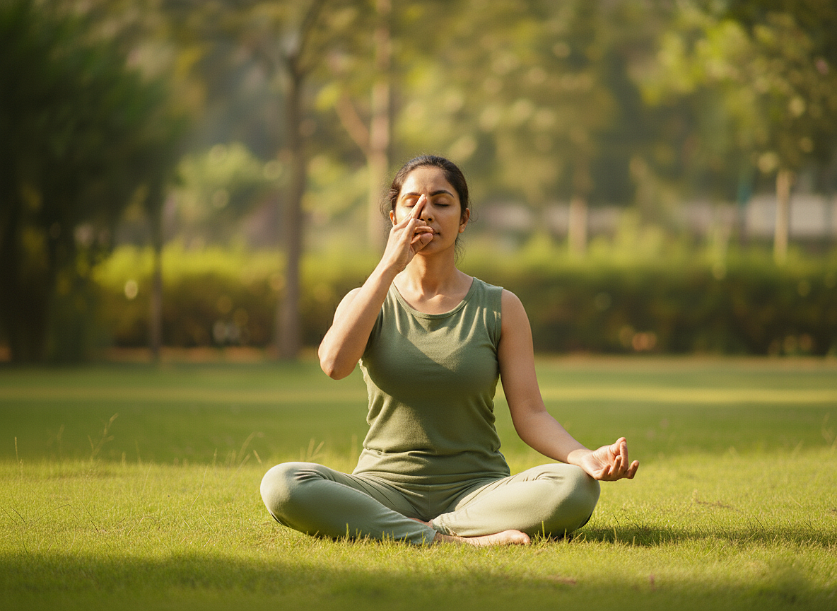 Pranayama breathing exercise